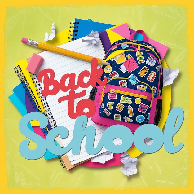 Back to school social media post banner templateBack to school social media post banner templateBack to school social media post banner template