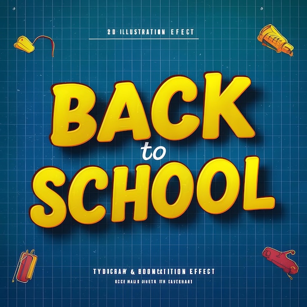 Photo back to school text effect blackboard and chalk text style 2