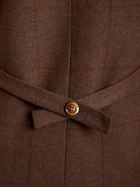 Back view of brown jacket