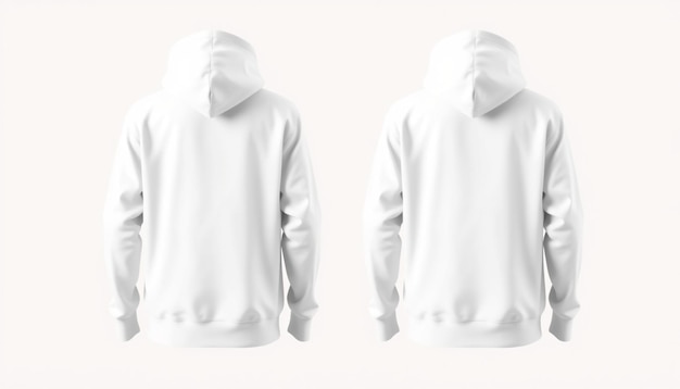 Photo the back of a white hoodie with the letters fs on it