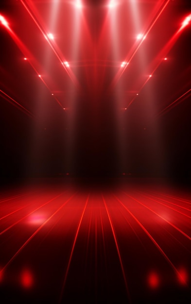 Backdrop With Illumination Of Red Spotlights For Flyers realistic image ultra hd high design