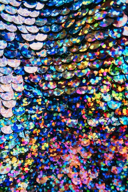 Background aesthetic texture with sequin glitter