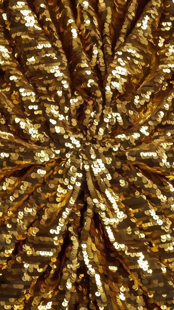 background of beautiful gold sequins fabric