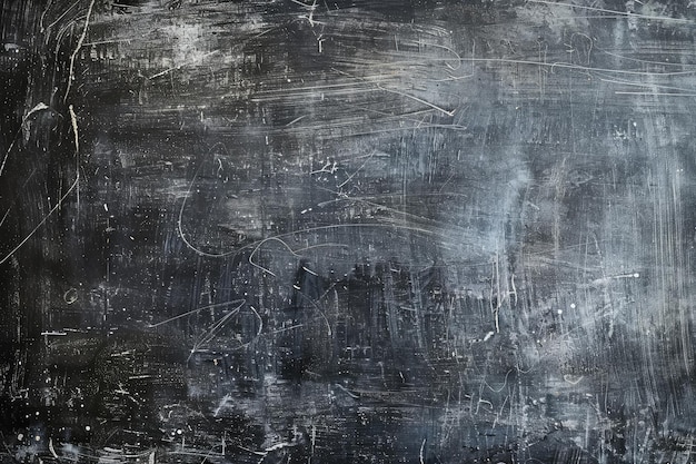 Photo background of a black board with grunge white color chalk texture