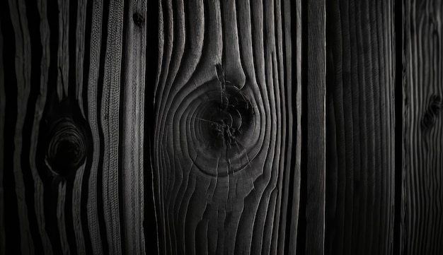 Background black wood texture created with generative AI