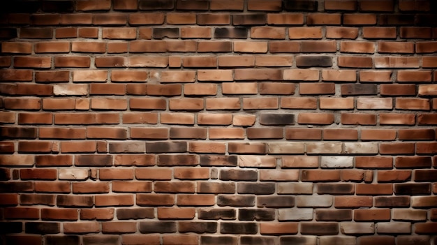 Background of brick wall texture Brick wall background for interior or exterior design Generative AI