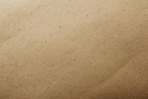 Background of brown kraft sheet paper or cardboard texture Pattern of beige rough carton