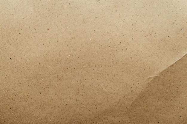 Background of brown kraft sheet paper or cardboard texture Pattern of beige rough carton