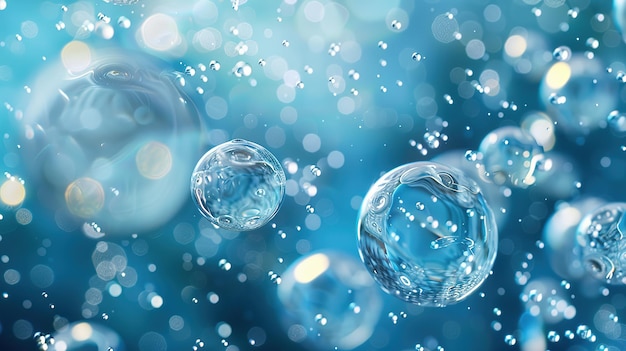 background of cell content in water Generate AI