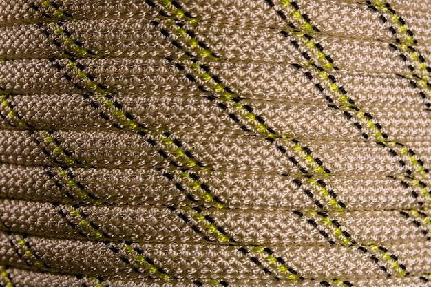 Background of the coiled climbing rope