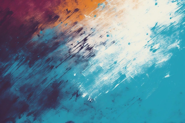 background Colorful Paint Streaks Dark Turquoise Light Maroon Free Brushwork UHD Image