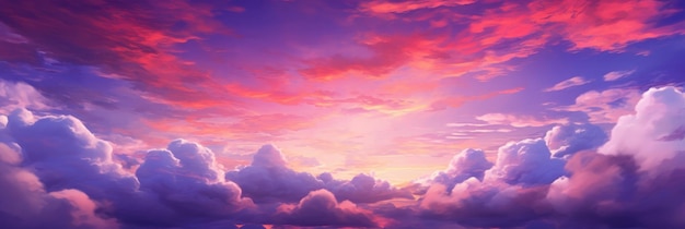 Background of colorful sky concept Dramatic sunset with twilight color sky and clouds