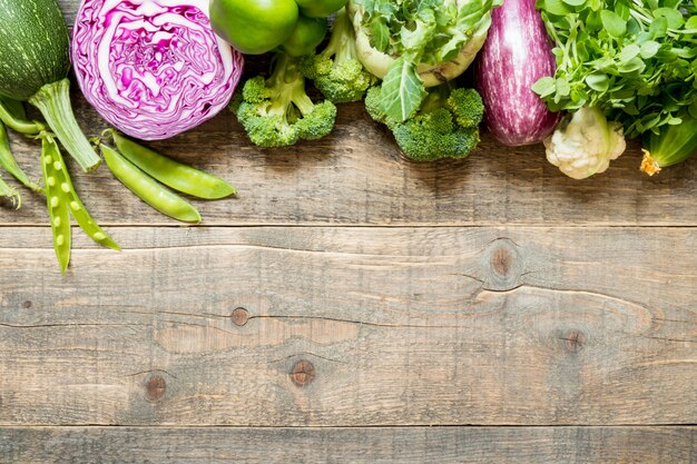 Background of colorful vegetables