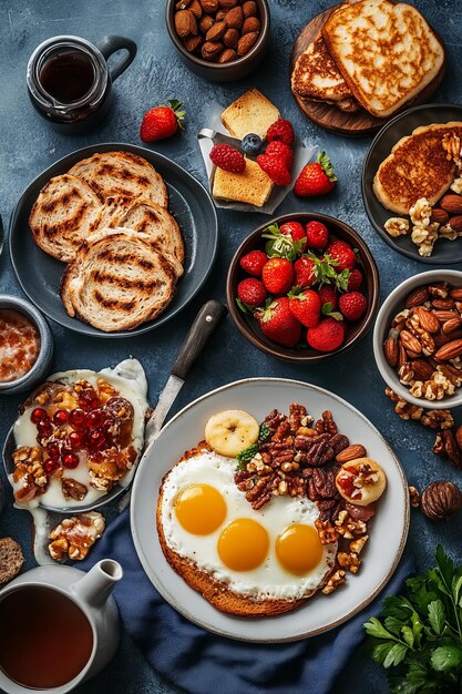 Photo background of cookbook unique brunch recipes to make ahead of time