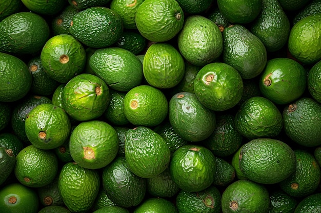 Background covered with delicious green avocados