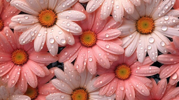 Background of daisy HD Decorate with water drops Background Wallpaper Desktop Wallpaper Genera