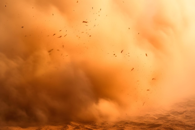 background of desert and dust