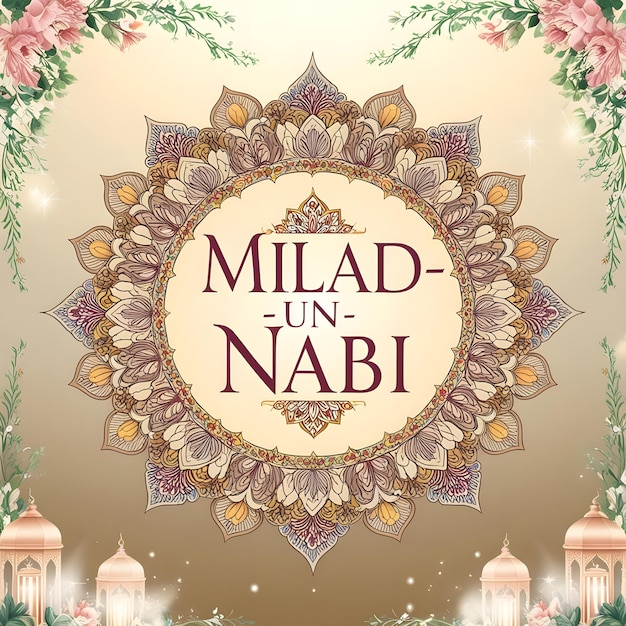 A background design for Milad Un Nabi