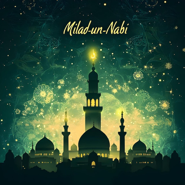 A background design for Milad Un Nabi