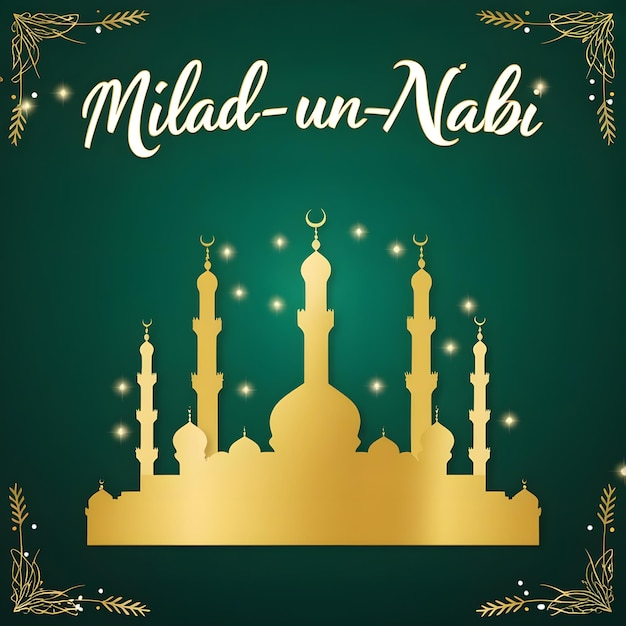 Photo a background design for milad un nabi