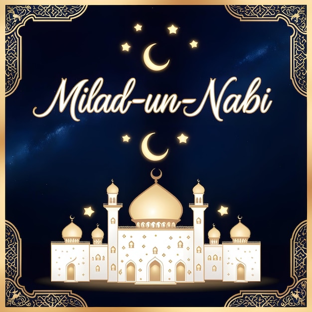 A background design for Milad Un Nabi