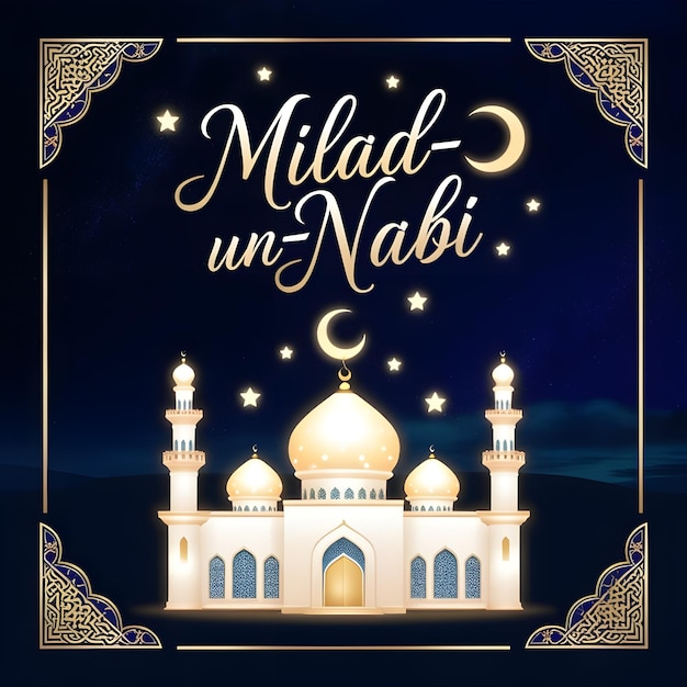 Photo a background design for milad un nabi