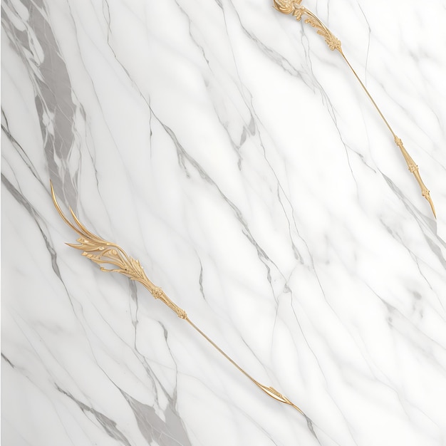 Background design with white and golden marble effect