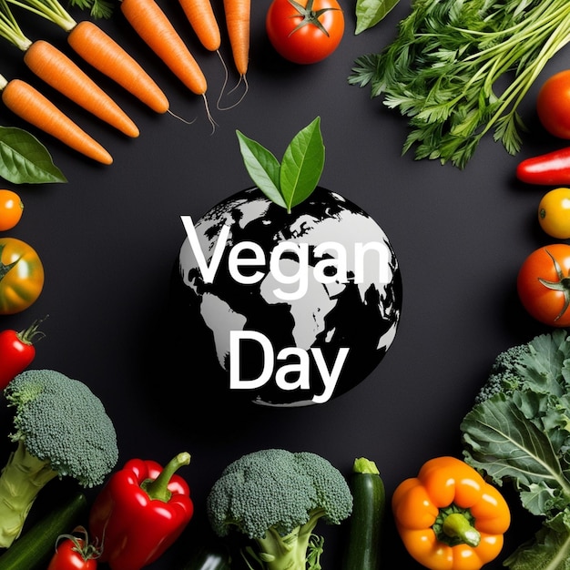 Background Design for World Vegetarian Day