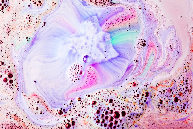 Photo background of dissolve bath bomb in water