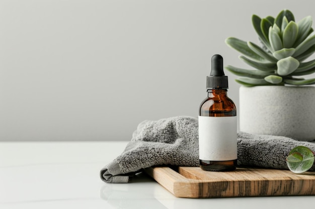 background essential oil bottle