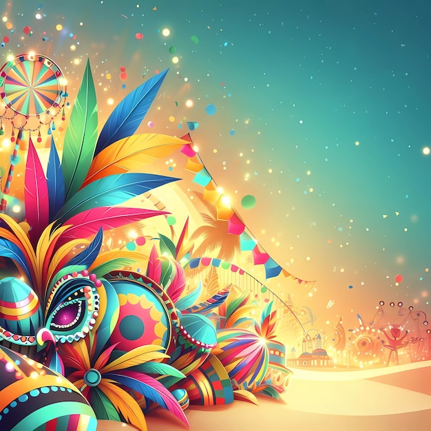 Background expressing the Joy of Brazilian Carnival