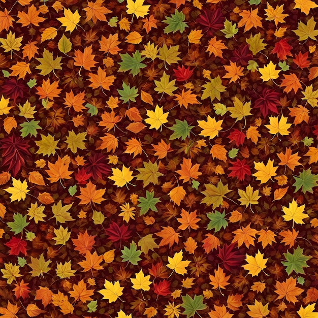 a background featuring a rich tapestry of colorful fall leaves