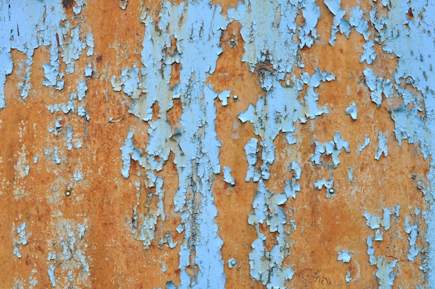 Background from old metal covered with rust and old paint.