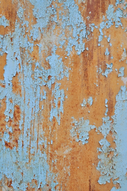 Background from old metal covered with rust and old paint.