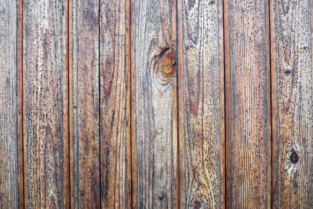 Background from old planks of orangebrown color with dark mildew spots