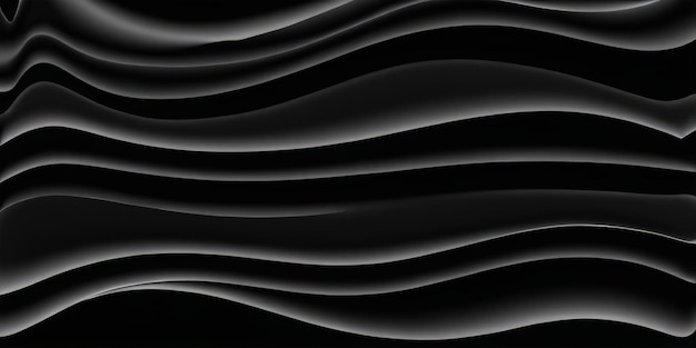 Photo background gradient white waves on a black background