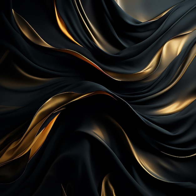 Background illustration black and gold luxury