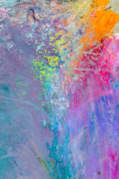 Background image of bright oilpaint palette closeup