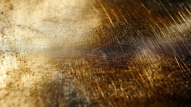 Photo background image of a brushed brass metal texture