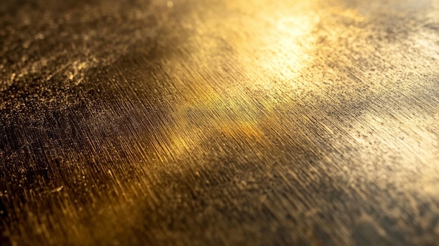 Background image of a Brushed brass metal texture