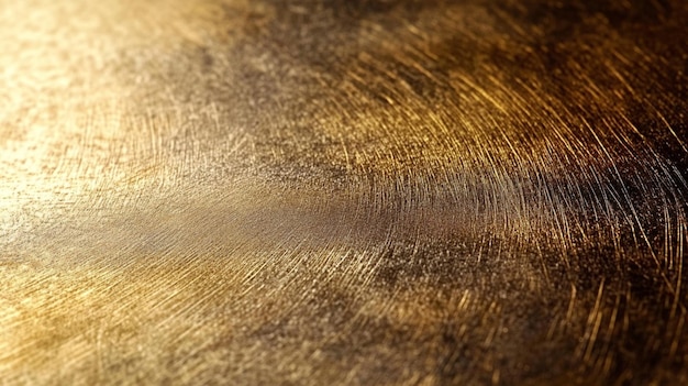 Photo background image of a brushed brass metal texture