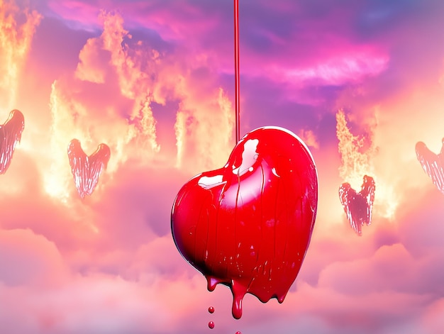 Background Image Floating Heart