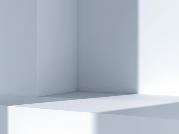 Background image for product placement It is a corner of a room or building 3D scene