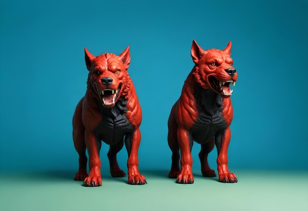 background image of two dogs from hell