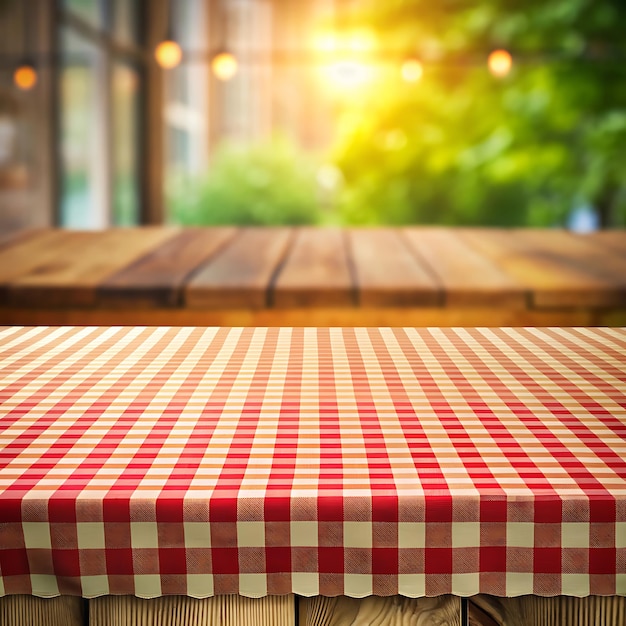 A background image of a warmly lit kitchen wooden table