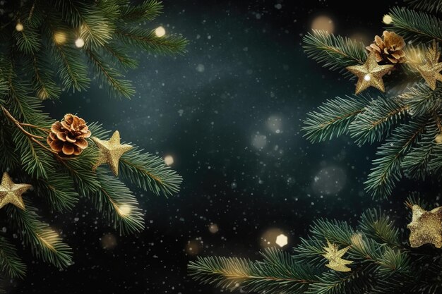 Background image with christmas tree theme