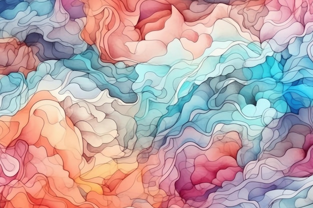 The background is abstract and in 3D Generative AI