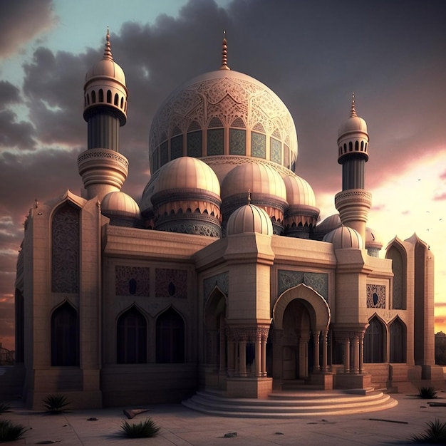 background islamic mosque artificial intelligence