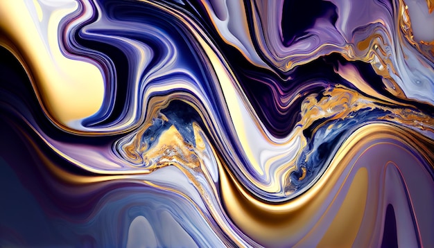 Background a mixture of oil multicolor paints Generative AI Generative AI