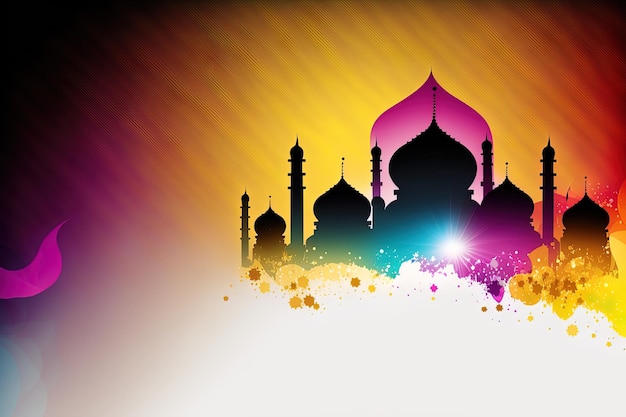 Background for Muslim feast of the holy month of Ramadan Kareem.